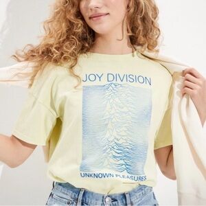 American eagle Joy Division Graphic T-Shirt in Yellow